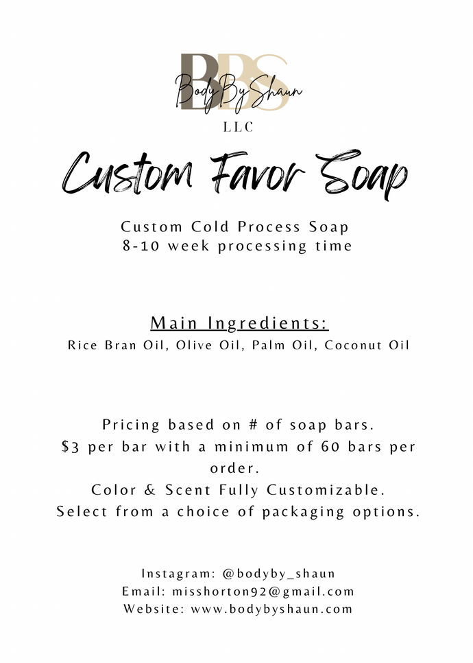 Custom Favor Soap