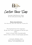 Custom Favor Soap